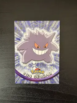 2000 Topps Pokemon TV Animation Edition Series 2 Non Holo #94 Gengar Blue Logo - Image 1