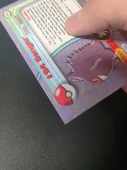 Topps Pokemon Gengar #94 2000 TV Animation Edition Non-Holo Blue Logo LP - Image 5