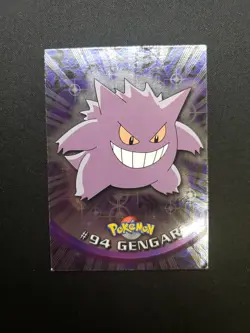 MP HOLO FOIL Topps Pokemon Gengar #94 2000 TV Animation Edition Blue Logo - Image 1