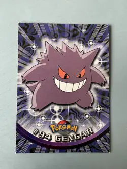 2000 Topps Pokemon TV Animation Edition Series 2 Non Holo #94 Gengar Blue Logo - Image 1