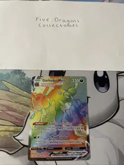 Pokemon TCG Garbodor VMAX Evolving Skies 216/203 Holo Secret Rare Rainbow - Image 1