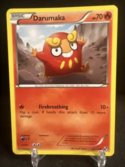 Darumaka 23/114 Common Black & White Pokemon Card 2011 - Image 1
