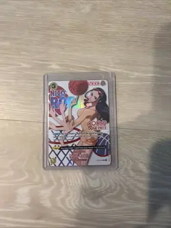 One Piece x Round 1 ENGLISH Promo Card - Nico Robin EB03-054 - Image 1