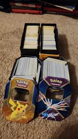 Pokemon TCG Card Lot 2 Tins 2 Boxes Over 1700 Cards - Image 1
