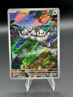 Pokemon TCG Starly 221/198SV01 Scarlet & Violet Base Set Holo Card - Image 1