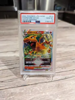 PSA 10 Gem Mint CHARIZARD Vstar Universe Holo 14/172 RRR Japanese Pokemon Card - Image 1