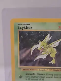 Pokemon Scyther Base Set 2 Holo Rare 70 HP 017/130 English 1999 Card - Image 2