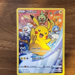 The Pokemon Company Pikachu SWSH020 Holo Promo Basic 70HP Sword & Shield - Image 1