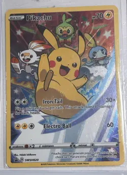 The Pokemon Company Pikachu SWSH020 Holo Promo Sword & Shield English 2020 70HP - Image 1