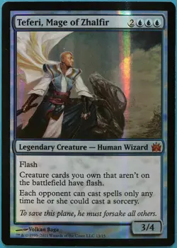 mtg magic teferi mage of zhalfir FOIL ENGLISH FTV vault tefeiri de 2 available - Image 1
