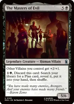 X 1 The Masters of Evil NM-M MSH Marvel Super Heroes MTG Magic The Gathering - Image 1