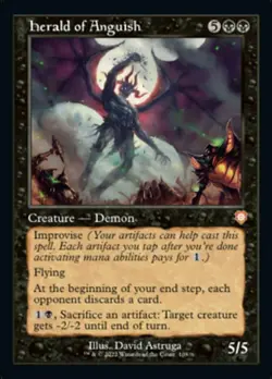 [1x] Herald of Anguish Near Mint, English The Brothers' War Commander MTG Magic - Image 1