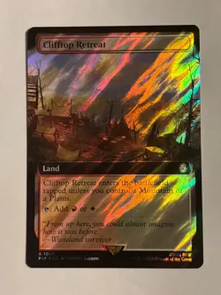 MTG: Fallout: Clifftop Retreat (Extented Art) (Surge Foil) (LP) - Image 1