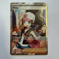 Pokemon Hilda Full Art Ultra Rare Trainer White Flare 164/086 NM Holo - Image 1