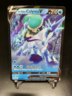 Ice Rider Calyrex V 045/198 Chilling Reign NM-M Ultra Rare Pokemon TCG Card - Image 1