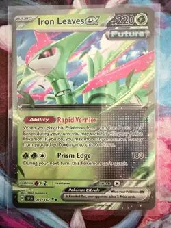 Iron Leaves ex 025/162 Double Rare Temporal Forces Pokemon Holo NM - Image 1