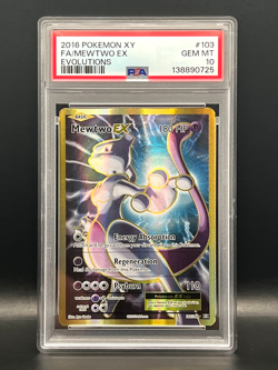 Mewtwo EX 103/108 Full Art/Ultra Rare Holo-2016 Pokemon X Y Evolutions- PSA 10 - Image 4