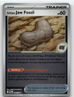 ANTIQUE JAW FOSSIL 068/088 COMMON REVERSE HOLO PERFECT ORDER POKEMON NEAR MINT - Image 1