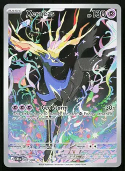 XERNEAS 091/086 HOLO ILLUSTRATION RARE CHAOS RISING POKEMON NM - Image 1