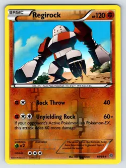 Regirock 40/98 Ancient Origins Reverse Holo Rare Pokemon Card LP - Image 1