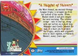 A Shipful Of Shivers #176 Topps Blue Logo Series 3 Pokemon NM - Image 3
