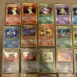 Pokemon Vintage Japanese Holos Lot of 40 Base Set NM/MP/LP SWIRLS 💫OBO (READ) - Image 3
