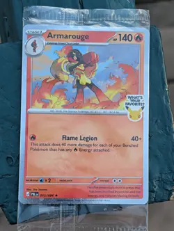 Pokemon TCG Armarouge 012/084 Holo Pitch Black Promo 30 Anniversary 2026 Sealed - Image 1