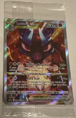 Lucario VSTAR SWSH291 SWSH: Sword & Shield Promo Cards Holo SEALED - Image 1