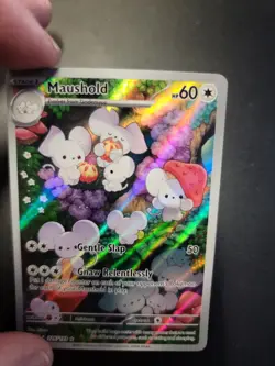 Pokemon Maushold Illustration Rare Full Art Holo 226/193 Sv02 Paldea Evolved - Image 2