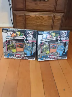 2x Pokemon Unova Poster Collection SV10.5 Black Bolt White Flare Unopened New - Image 1