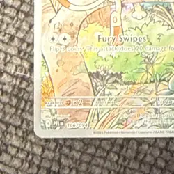 Pokemon TCG Meowth Phantasmal Flames Illustration Rare Full Art Holo (2025) - Image 3