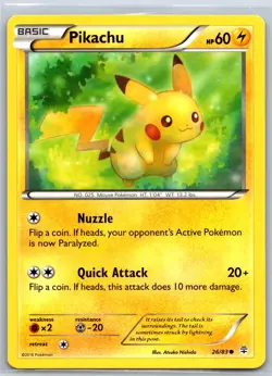 Pikachu 26/83 Common Generations Pokemon Near Mint - Image 1