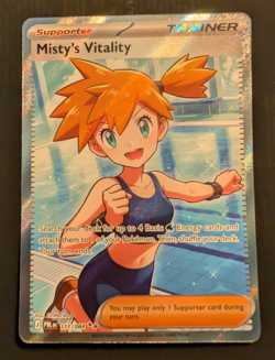 Pokemon Pitck Black - Misty's Vitality 111/084 - Pack Fresh, Near Mint - Image 1