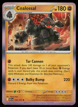 Coalossal 120/217 Rare Ascended Heroes Pokemon Holo Near Mint - Image 1