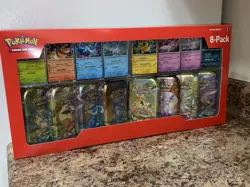 Pokemon Prismatic Evolutions 8 Mini-Tins with Promo Cards - Image 1