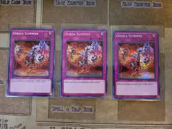 YUGIOH 3X OMEGA SUMMON SHVA-EN044 SUPER 1ST ED NM - Image 1
