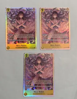(3x) Nico Robin EB03-055 SR Extra Booster Heroines Edition One Piece Card - Image 1