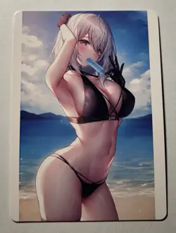 SEXY HEROINE WAIFU Lenne AZUR LANE ACG PREMIUM TRIM HOLOFOIL CARD NM - Image 2