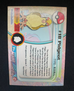 Pidgeot #18 Topps TV Animation Edition Blue Label Pokemon Card (MP) - Image 2