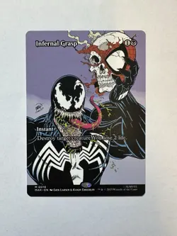 Magic The Gathering Spiderman Infernal Grasp Borderless Mythic MTG Card NM/M - Image 1