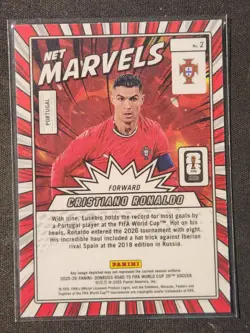 CRISTIANO RONALDO 2025-26 Donruss Road to FIFA WC Net Marvels #2 PORTUGAL NM - Image 2