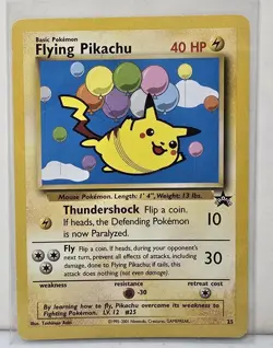 Pokemon TCG Flying Pikachu 25/53 Wotc Promo Regular 40 HP English Aoki RARE VG - Image 1