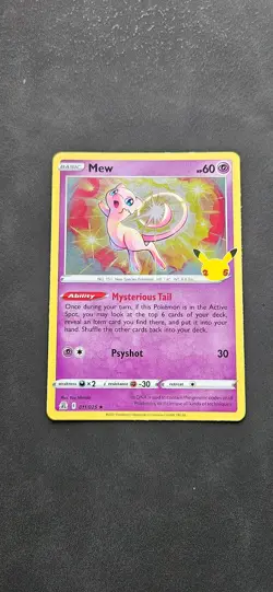 Mew 011/025 Holo Rare Celebrations Pokemon Holo Near Mint - Image 1