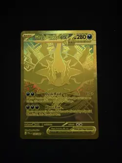 Mega Darkrai EX 120/084 Hyper Rare Gold Full Art Pokemon TCG English Pitch Black - Image 1