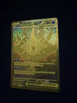 Mega Darkrai EX 120/084 Hyper Rare Gold Full Art Pokemon TCG English Pitch Black - Image 2