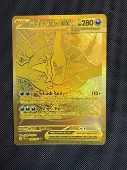 Pokemon TCG Pitch Black Mega Darkrai Ex Gold Hyper Rare 120/084 Pack Fresh NM - Image 1