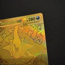Pokemon TCG Mega Darkrai EX 120/084 Gold Hyper Rare Pitch Black English - Image 3