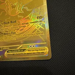 Pokemon TCG Mega Darkrai EX 120/084 Gold Hyper Rare Pitch Black English - Image 4