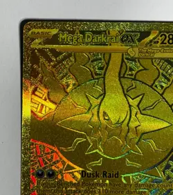 Mega Darkrai EX 120/084 Hyper Rare Gold Full Art Pokemon TCG English Pitch Black - Image 2