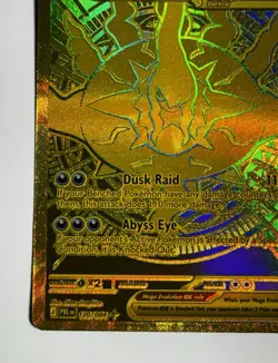 Mega Darkrai EX 120/084 Hyper Rare Gold Full Art Pokemon TCG English Pitch Black - Image 3